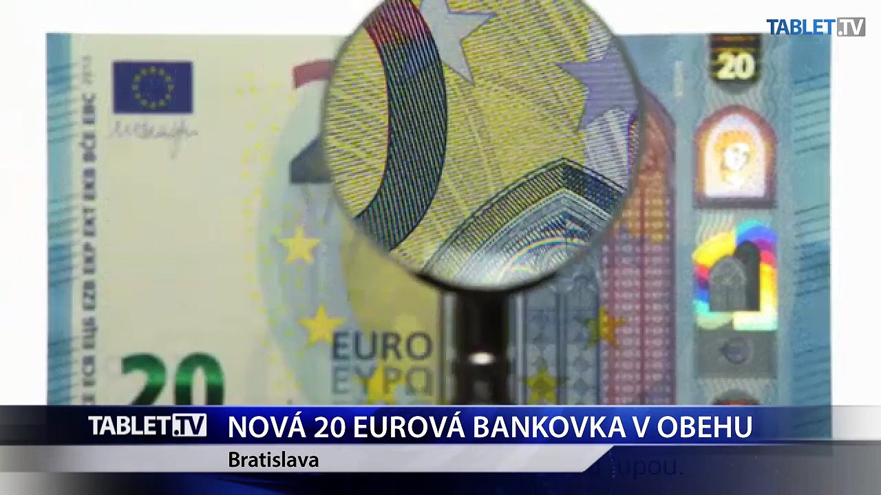 Od stredy budeme môcť platiť už aj novou 20-eurovou bankovkou