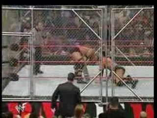 The Rock Vs  Steve Austin Steel Cage