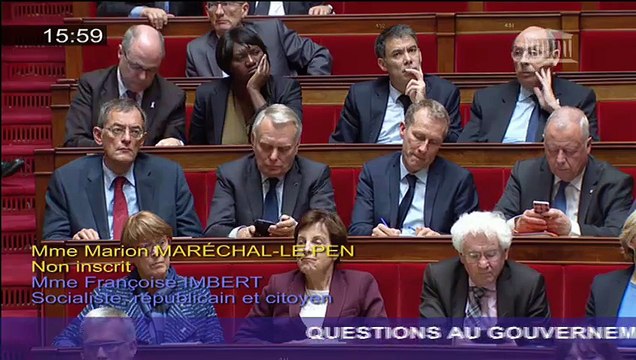 Question de Marion Maréchal-Le Pen à Christiane Taubira