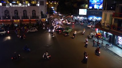 Good luck driving through this Hanoi junction