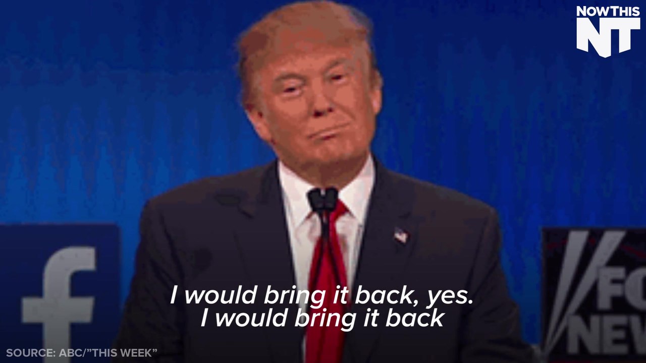 Trump Wants To Bring Back Waterboarding