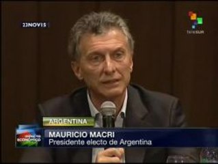 Argentina: Macri anuncia primeras estrategias económicas neoliberales