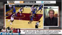 ESPN First Take - LeBron James on Comparing NBA Greats to Other Greats