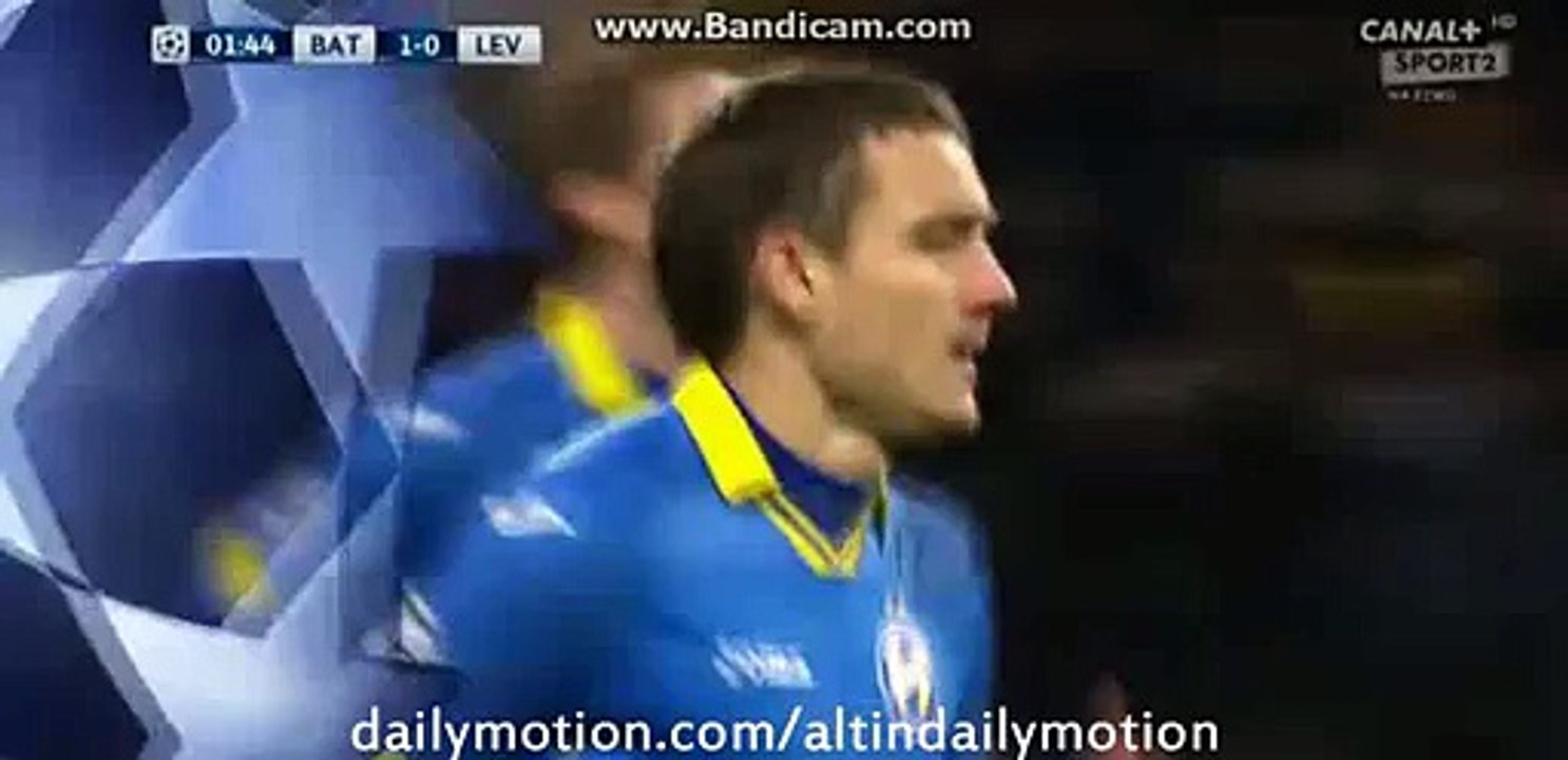 Mikhail Gordeychuk Fantastic Goal - BATE 1-0 Bayer 04 Leverkusen - Champions League - 24.11.2015