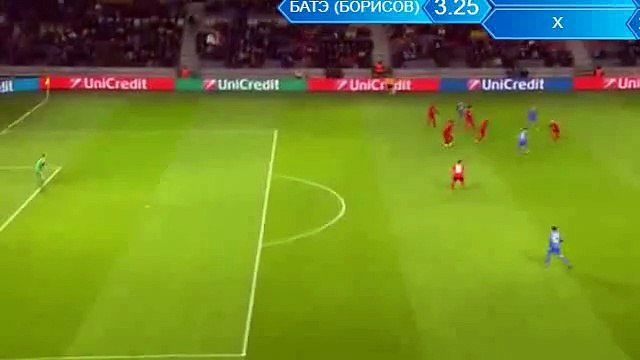 Mikhail Gordejchuk 1-0 Funny Goal BATE v. Bayer Leverkusen 24.11.2015 HD