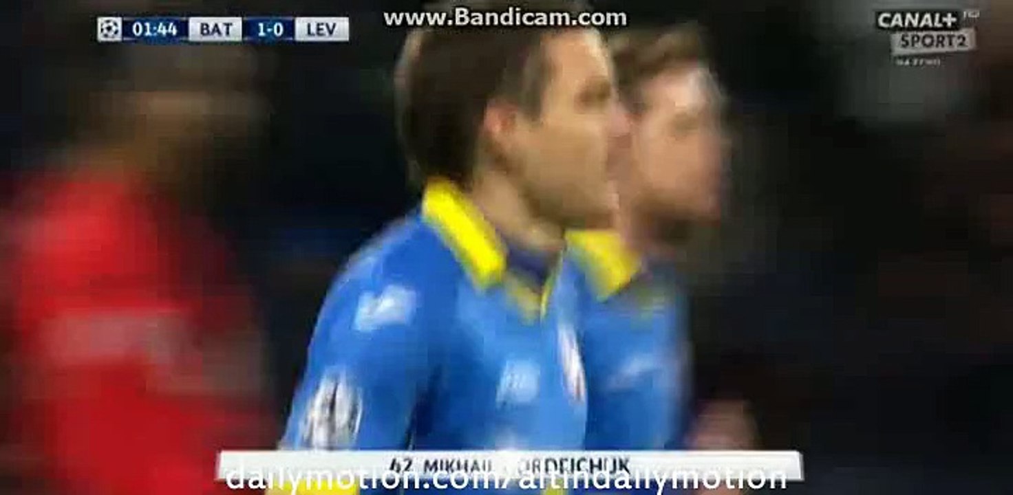 Mikhail Gordeychuk Fantastic Goal - BATE 1-0 Bayer 04 Leverkusen - Champions League - 24.11.2015