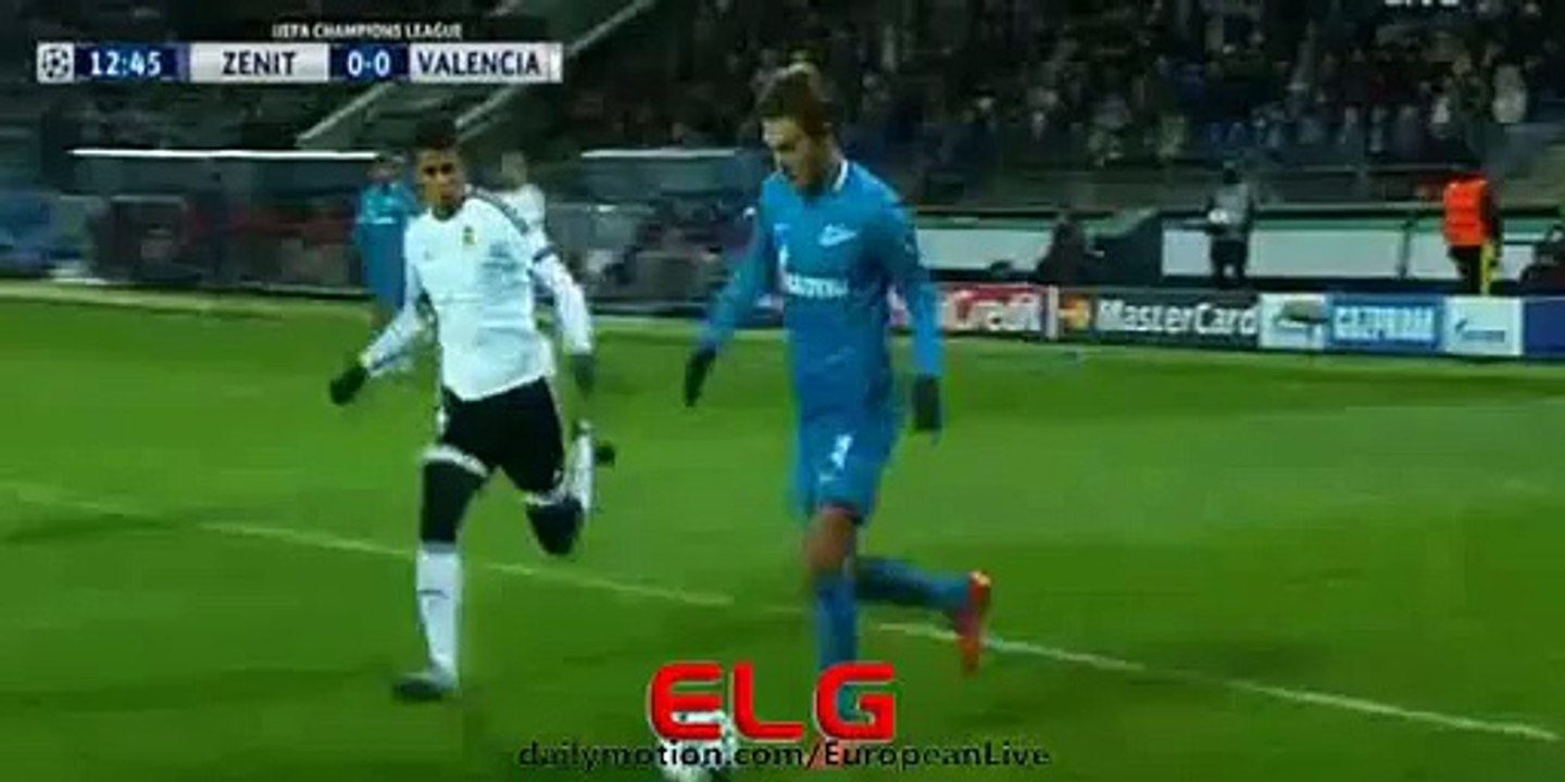 Zenit BIG Chance - Zenit 0-0 Valencia - 24.11.2015 HD