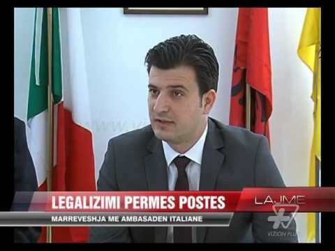 Posta Shqiptare marreveshje me Ambasaden Italiane - News, Lajme - Vizion Plus