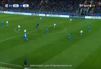 Valencia Fantastic OFFSIDE GOAL Zenit 1-0 Valencia UCL