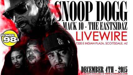 Behind The Scenes Entertainment Presents Snoop Dogg, Mack 10 & Tha Eastsidaz Live @ Livewire, Scottsdale, AZ, 12-04-2015