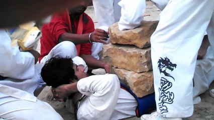 3 stones Breaking on stomachs
