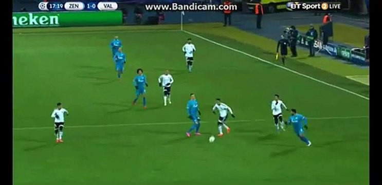 Hulk incredible Shot - Zenit vs Valencia - 24-11-2015