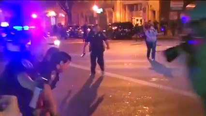 Guy Gets Face Painted With Pepper Spray