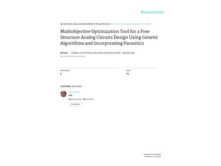 Multiobjective Optimization Tool for a Free Structure -- Yaser Khalifa