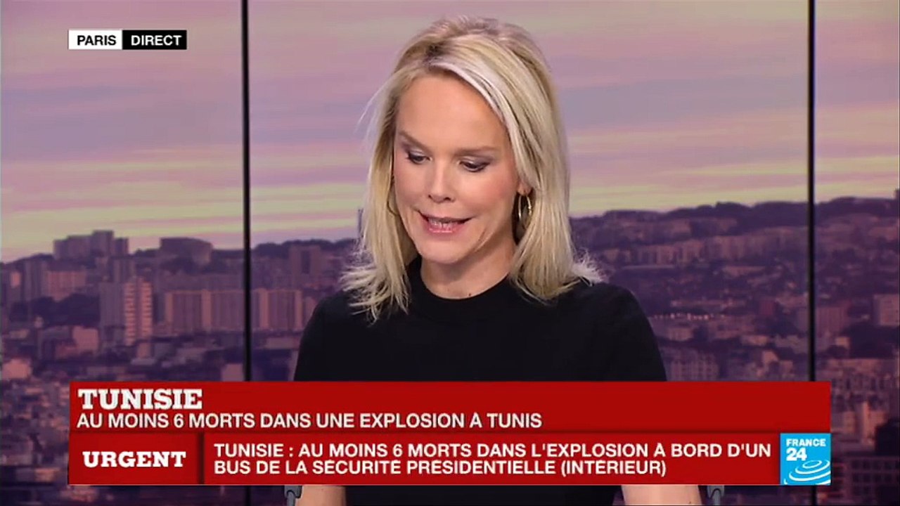 Tunisie au moins 6 morts dans une explosion contre un bus présidentiel à Tunis La présidence parle d'un attentat