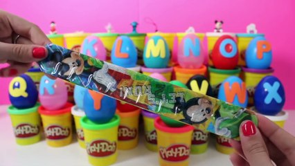 Alphabet Surprise Eggs Learn ABC Aprender el Abecedario con Huevos Sorpresa Toy Videos