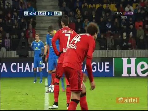 Javier Hernández 1_1 HD _ BATE Borisov v. Bayer Leverkusen - 24.11.2015 HD