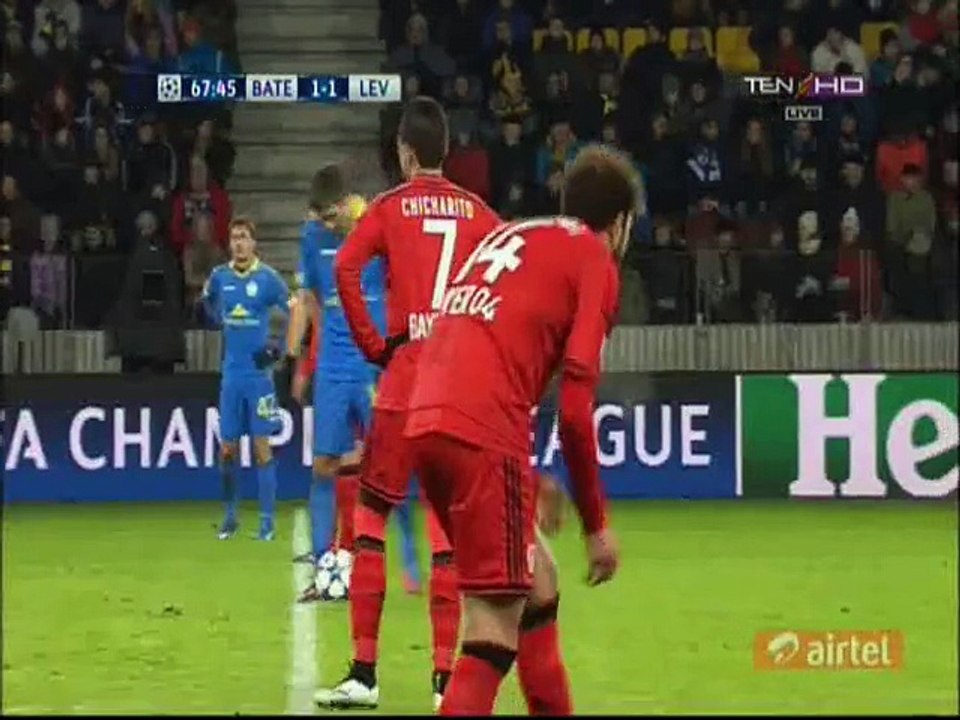 Javier Hernández 1_1 HD  _ BATE Borisov v. Bayer Leverkusen - 24.11.2015 HD