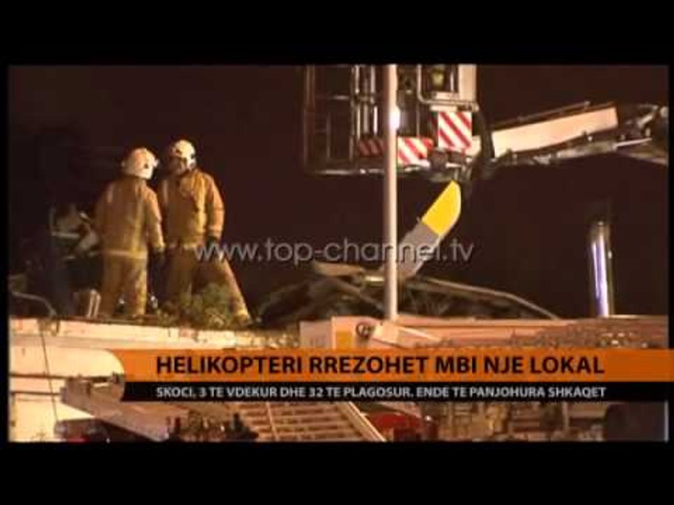 Helikopteri rrëzohet mbi një lokal - Top Channel Albania - News - Lajme