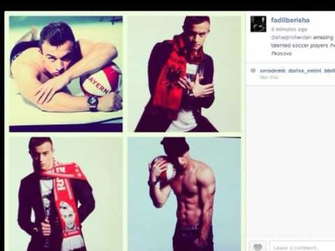 XHERDAN SHAQIRI SET FOTOGRAFIK ME FADIL BERISHEN ME SIMBOLET SHQIPTARE LAJM