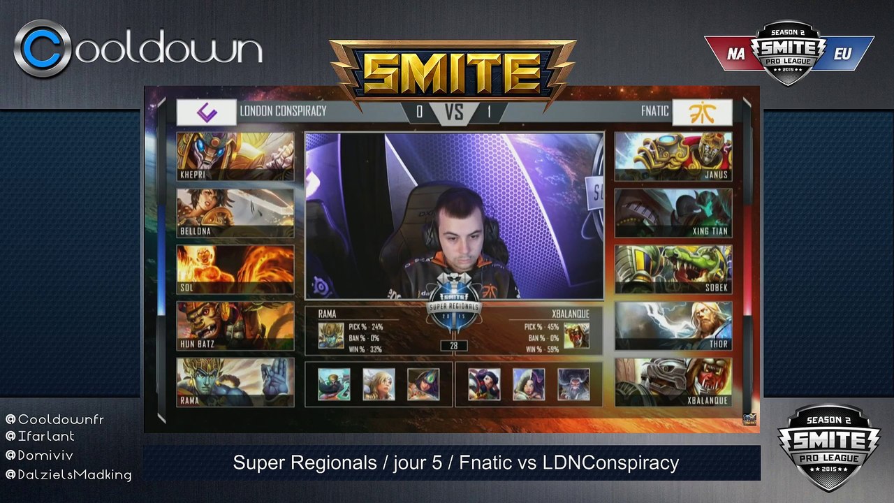 SMITE - SuperRegionals - 3ième place EU Fnatic vs LDNC - game 2
