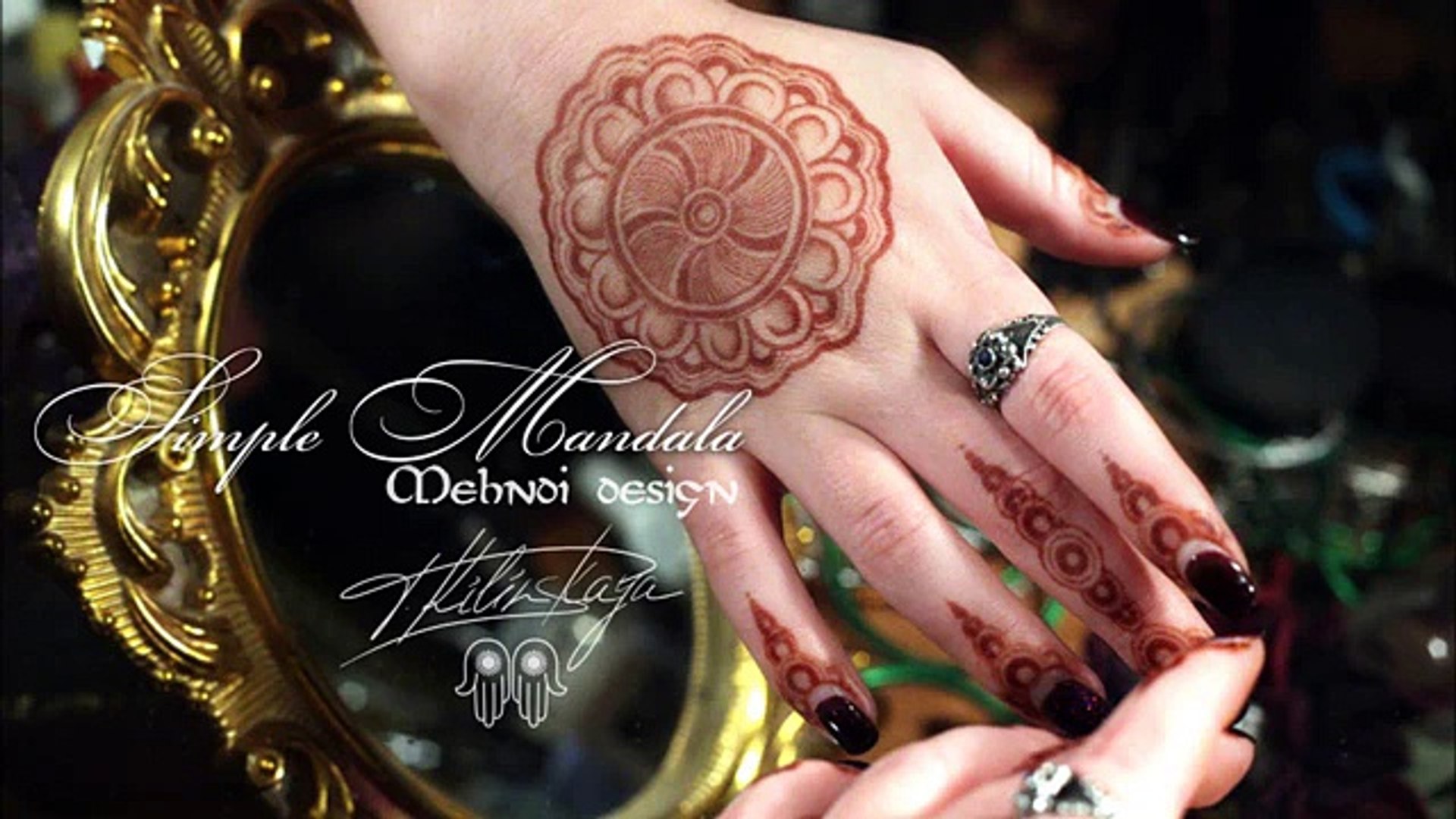 Simple Mandala mehndi design-Мехенди Мандала - video Dailymotion