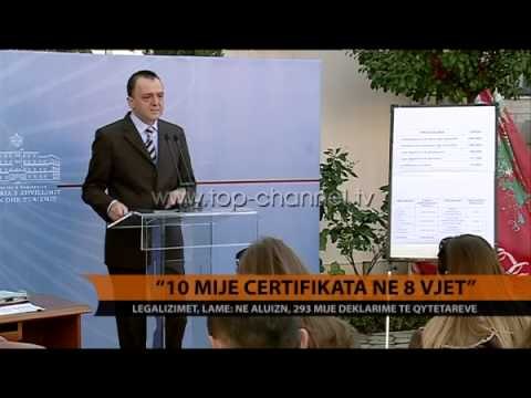 Lame: 10 mijë certifikata në 8 vjet - Top Channel Albania - News - Lajme