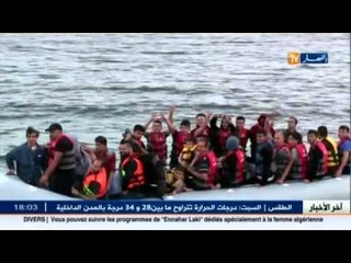 اللاجئيين السوريين في قوارب مطاطية للوصول الى أوروبا !!