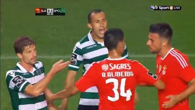 TODAS AS AGRESSÕES de jogadores do Benfica aos do Sporting (Liga e Taça 2015 / 2016)