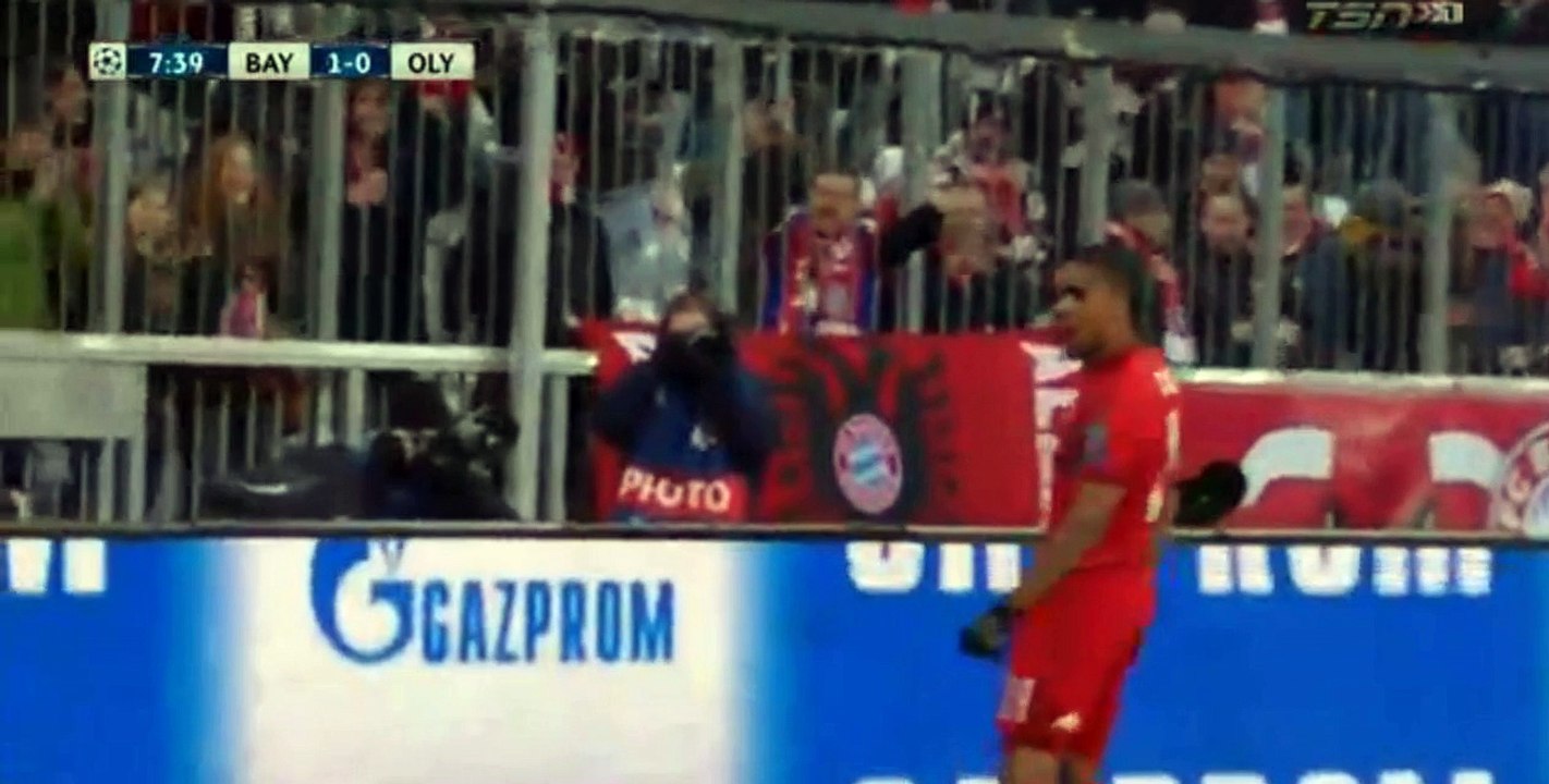 Goal Douglas Costa - Bayern Munich 1-0 Olympiakos (24.11.2015) Champions League