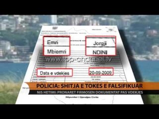Policia: Shitja e tokës, e falsifikuar - Top Channel Albania - News - Lajme