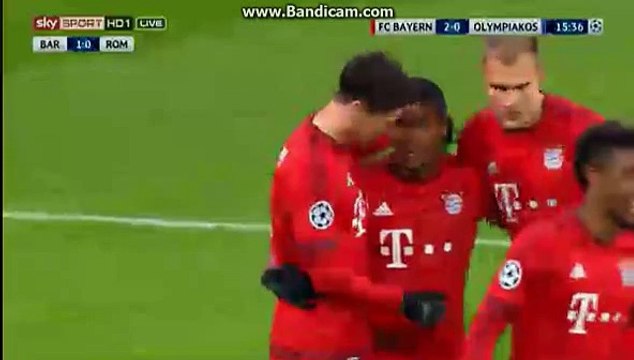 Robert Lewandowski Goal 2-0 Bayern Munich vs Olympiakos Piraeu Champions League 24.11.2015s