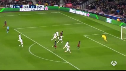 Goal Lionel Messi - Barcelona 2-0 AS Roma - 24-11-2015