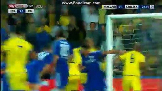 Gary Cahill Goal 0-1 Maccabi Tel Aviv vs Chelsea Champions League 24.11.2015