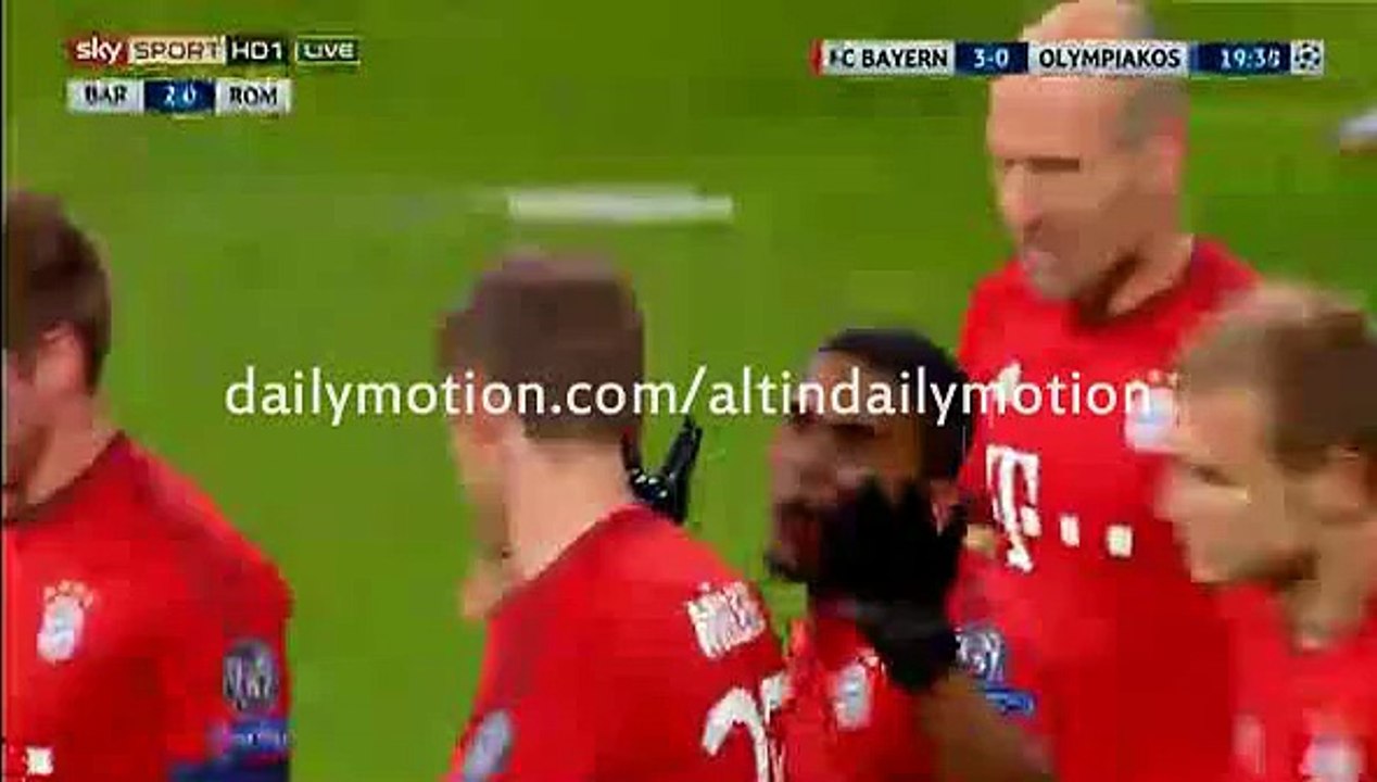 T.Muller Great Goal - Bayern 3-0 Olympiakos - Champions League - 24.11.2015