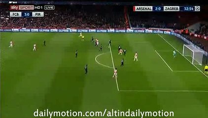 Alexis Sanchez GOAL - Arsenal 2-0 Dinamo Zagreb - Champions League - 24.11.2015
