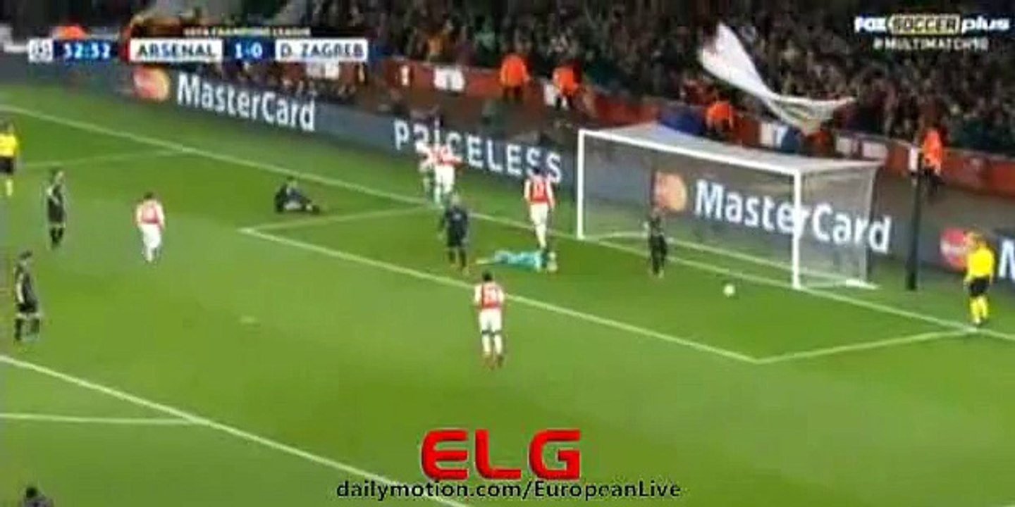 Alexis Sanchez Goal | Arsenal 2 - 0 Dinamo Zagreb 24-11-2015 HD