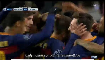 SUAREZ Incredible VOLLEY GOAL Barcelona 3-0 Roma UCL