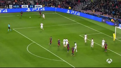 Luis Suárez Goal - Barcelona 3-0 AS Roma - 24-11-2015