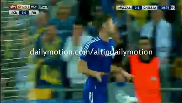 1st Half All Goal - Maccabi TA 0-1 Chelsea - Champions League - 24.11.2015