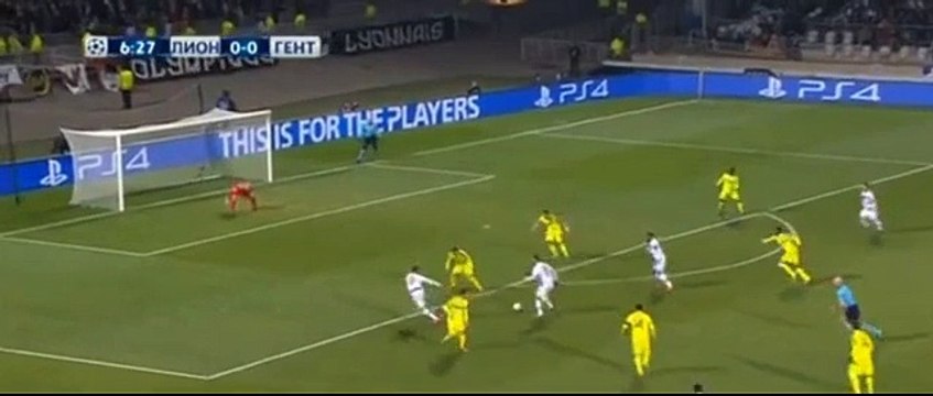 Jordan Ferri Goal 1:0 - Olympique Lyonnais vs Kaa Gent - 24.11.2015