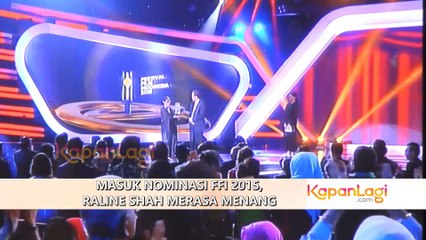Masuk Nominasi FFI 2015, Raline Shah Sudah Merasa menang