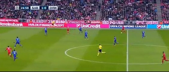 Robert Lewandowski Goal 2:0 - Fc Bayern Munich vs Olympiacos Piraeus - 24.11.2015