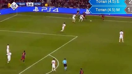 Gerard Piqué 4-0 | Barcelona v. Roma 24.11.2015 HD