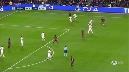 Goal Gerard Piqué - Barcelona 4-0 AS Roma - 24-11-2015