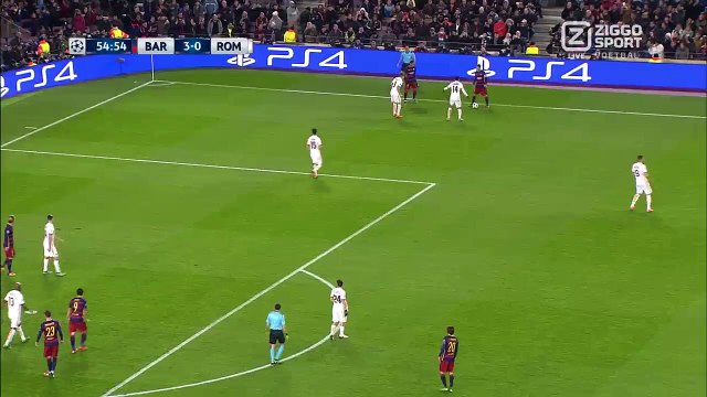 Gerard Pique 4:0 | Barcelona - AS Roma 24.11.2015 HD