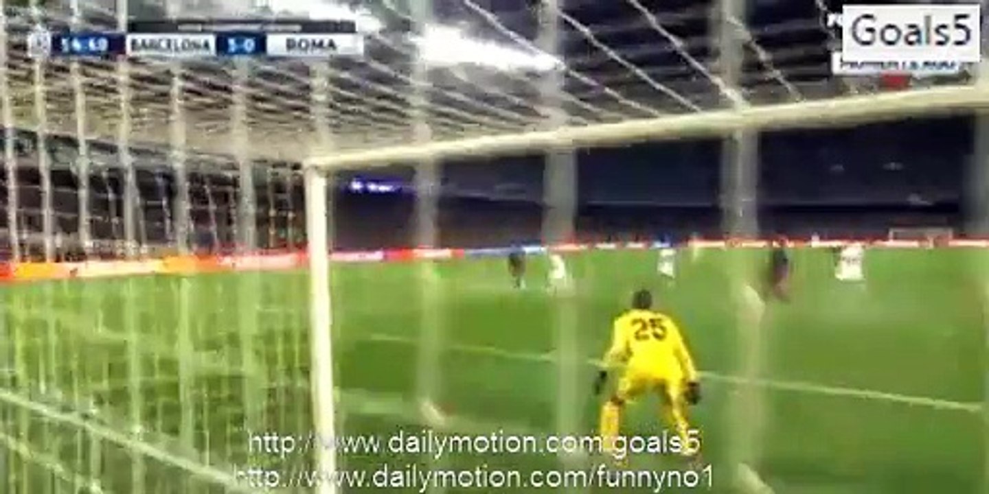 Gerard Pique Goal Barcelona 4 - 0 AS Roma Champions League 24-11-2015