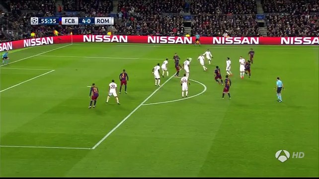 Gerard Piqué Goal - Barcelona 4-0 AS Roma - 24-11-2015