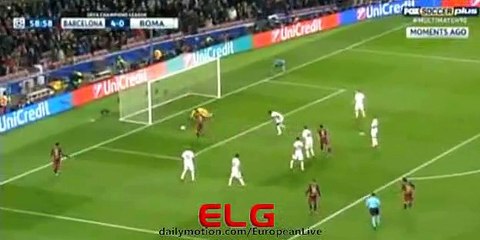 Messi Amazing 2nd Goal - Barcelona vs Roma 5-0