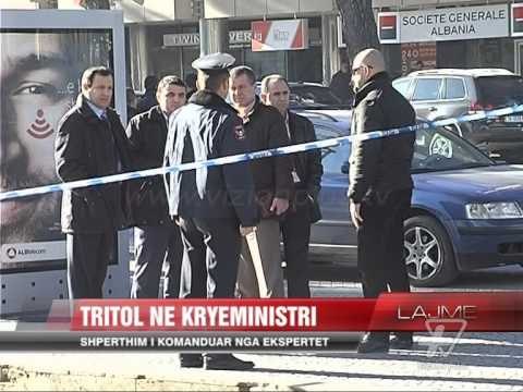 Eksploziv makines pranë Kryeministrisë. - News, Lajme - Vizion Plus